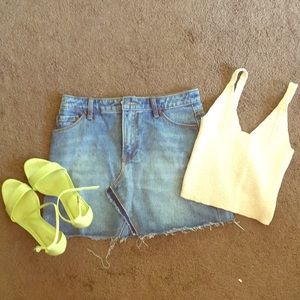 Forever 21 Denim Skirt, Medium, Light Blue Wash